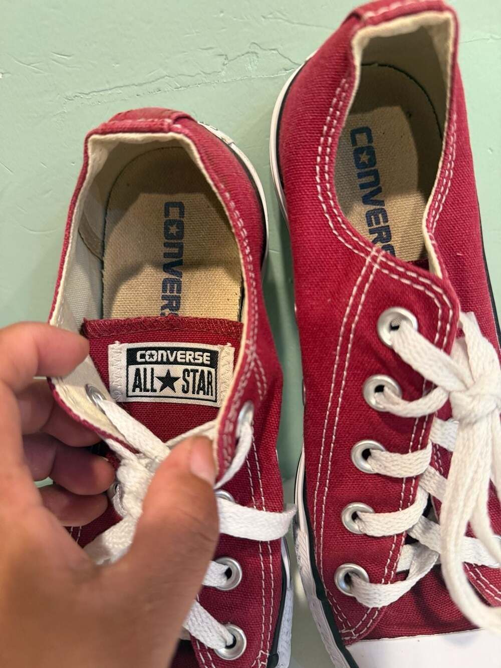 Converse Chuck Taylor All Star Low Top Maroon Sneakers - Picture 2 of 9